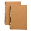 Soft Cover Spiral Notebook Journal 2-Pack, Blank Sketch Book Pad,