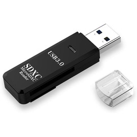 USB 3.0 2 in 1 HighSpeed Memory Card Reader Adapter for Micro SD SDXC TF T-Flash,for PC, Micro SD Card to USB Adapter for Camera Memory Card Reader, Wansurs Card Reader for Laptop