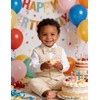 Baby Easter Outfit Boy Wedding Dress Church Khaki Suit 3-6