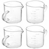 Yarlung 4 Pack Glass Measuring Cups with Double Spouts, Shot
