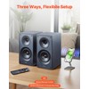 VEVOR Powered Bookshelf Speakers, 25W x 2, Active Studio Monitor