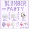 Slumber Party Decorations Purple Sleepover Party Supplies for Girls Moon