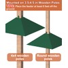 Khordin Metal Squirrel Baffle for 4x4 Post, Outside Wooden Pole