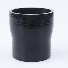 AC PERFORMANCE AC PERFORMANCE ID 2.5" to 2.25" (63mm to 57mm) Straight Reducer, Length 3" (76mm), 3-Ply Reinforced, Universal Automotive Pure Silicone Hose, Black