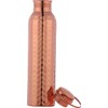 HealthGoodsAU - Pure Copper Hammered Water Bottle with Carrying Handle