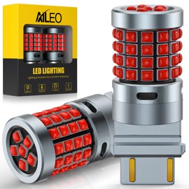 AILEO 3157 LED Bulb Red, 500% Super Bright 54-SMD 3030 Chip, 3057 3357 3457 4157 LED Replacement for Rear Tail Lights, Brake Lights, Stop Lamp, Parking Light, Pack of 2