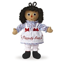 Raggedy Ann & Andy 12" Classic Brunette Dolls by Aurora/Ethnic/Black/African American