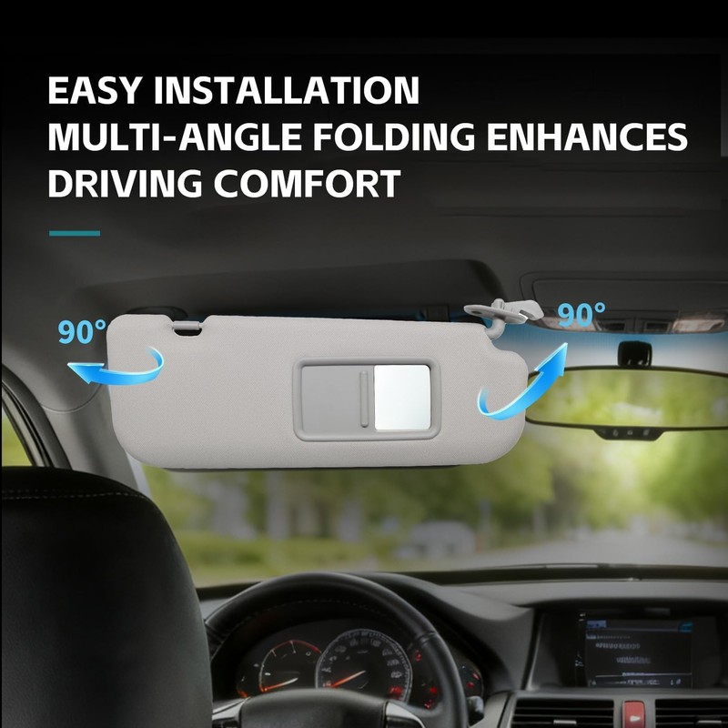 Gray Sun Visor Compatible with Velos TER 2012-2015 852202V140TX