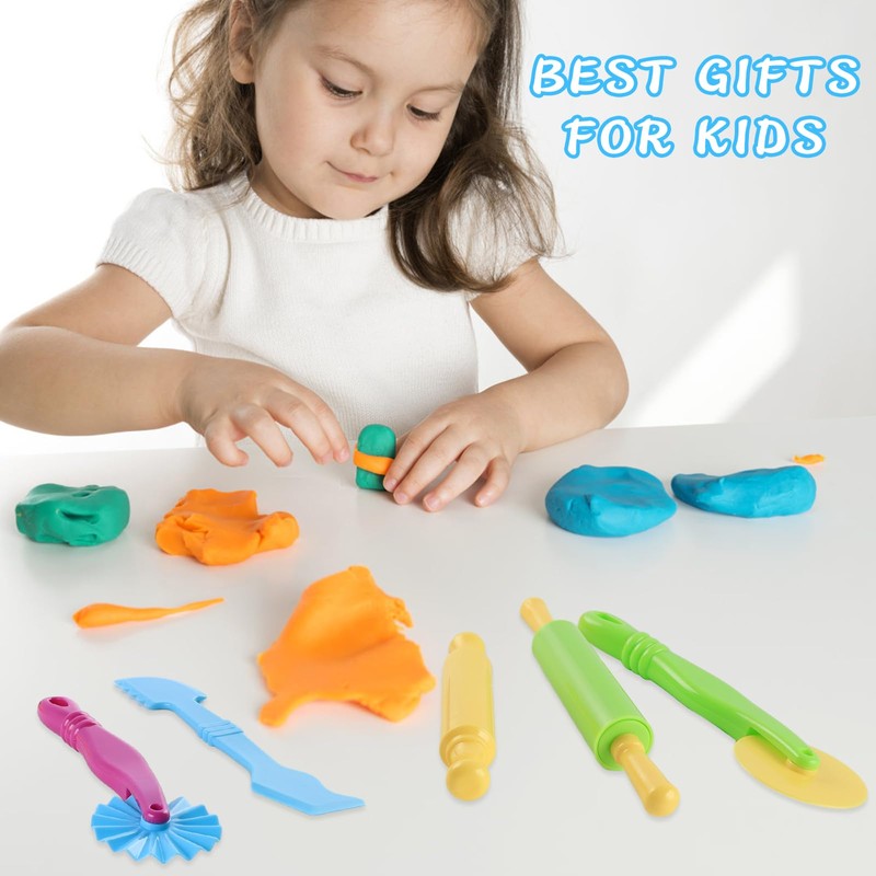 Bubuny Kneading Tool, Pack of 6 Modelling Tools, Plasticine Tools,