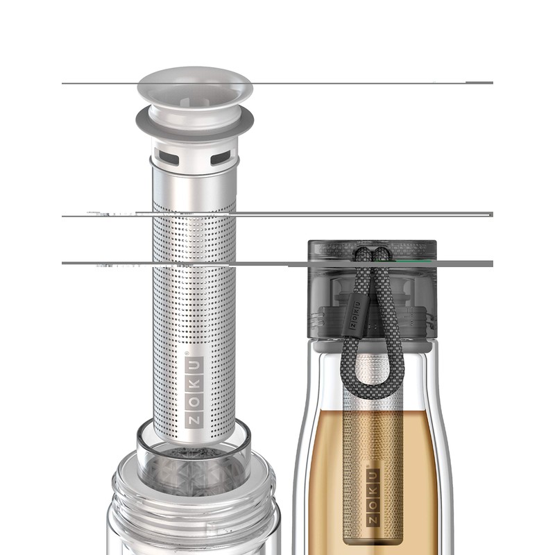 Zoku Silver Stainless Steel Water Bottle