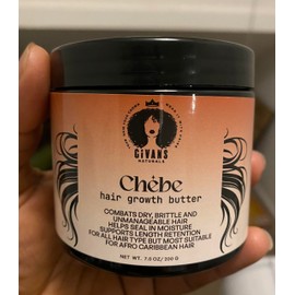 Givans Naturals Chebe Hair Growth Butter, 200g, For Dry and Brittle Hair, Afro Caribbean Hair Care