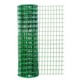 Garden Zone 22450 24 Inches x 50 Feet 16-Gauge Green Vinyl Coated Garden Fence with 3 x 2-Inch Openings, 24" x 50'