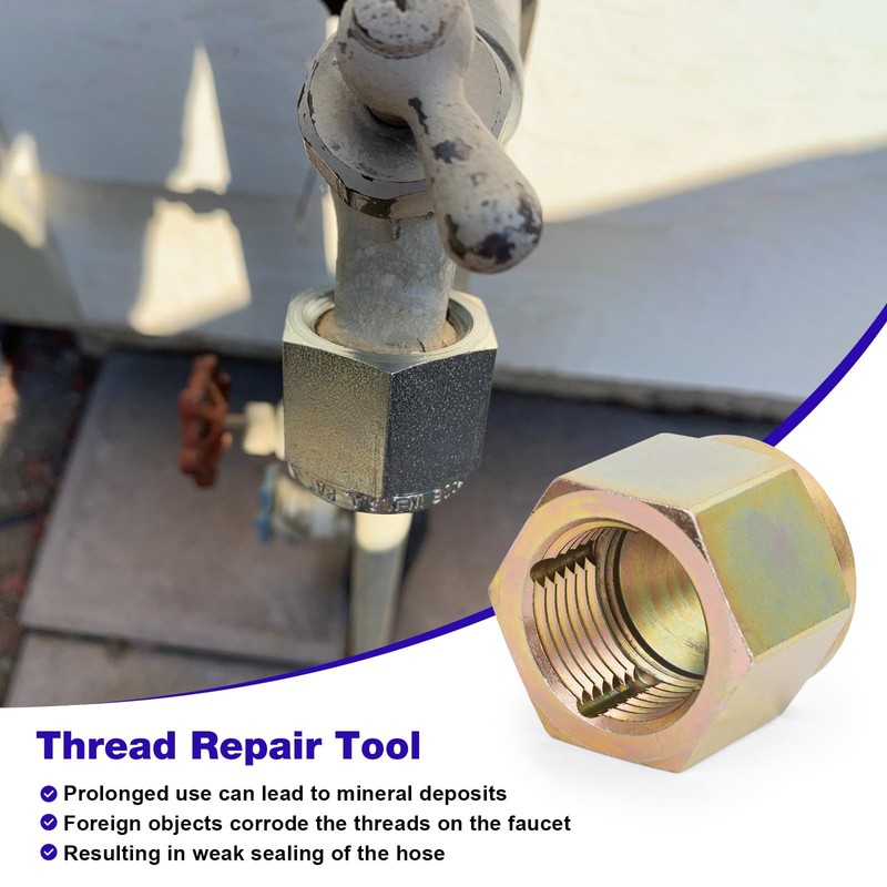 JIOTAR 05265 Thread Cleaner Adapter Tool for Any Common Household