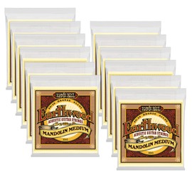 12 PACK Ernie Ball Earthwood Mandolin Medium Loop End 80/20 Bronze Strings P02065