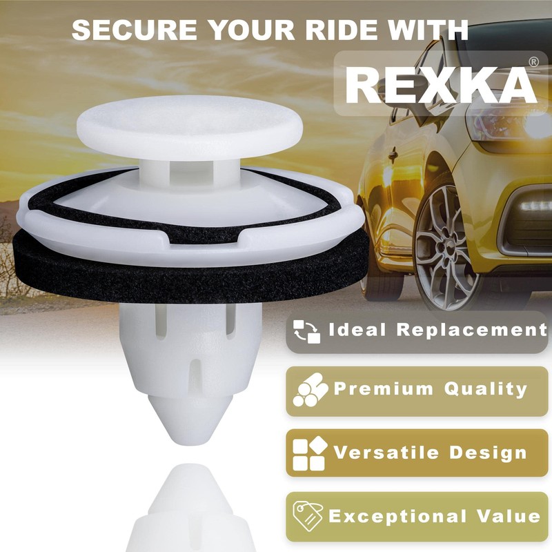 Rexka Tailgate Garnish Clips for Honda Acura 91513-SJK-003 Accord Civic