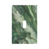 JDAKHD Light Switch Cover Plate Green Marble-Like Texture with Abstract
