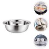 MUCKLILY Stainless Steel Basin, Large Mixing Bowl Colander Washing Bowl