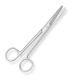 STT STT-MDSTR7 Premium Quality Mayo Dissecting Scissors, Straight Blunt Stainless Steel, 6.75" L (17.15cm)
