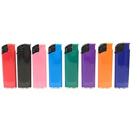 HHB Eclipse Assorted Vivid Solid Color Refillable Electronic Lighter, 20ct, 1274VIVID-20