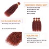 Copper Red Kinky Curly Human Hair Bundles Color 33 18