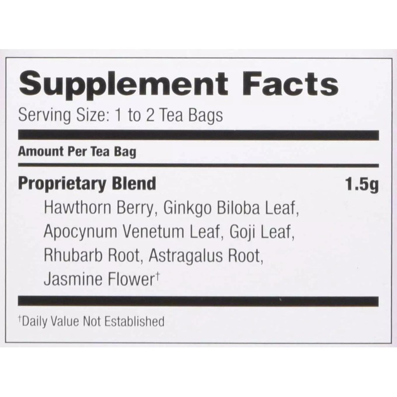 Bravo Tea TEA 20 Count Pack of 2 Natural Support