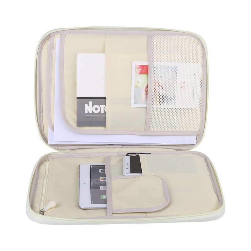 Multi-functional A4 Document Bag, Portfolio Organizer Case Zippered, Oxford Waterproof