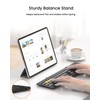 Artciety Foldable Bluetooth Keyboard, Wireless Portable Keyboard with Larger Touchpad,
