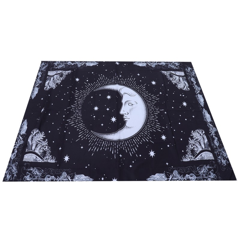 Wall Hanging Tapestry MoonPattern Background Decoration for Living Room Bedroom(150x130cm