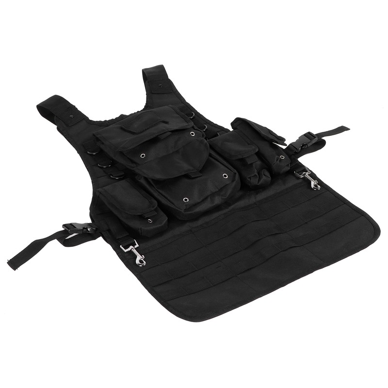 Tool Apron BBQ Barbecue Grill Apron with Pocket Adjustable Side