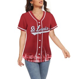 Custom Baseball Jersey for Women City Skyline Graffiti Shirt for Mom Girls Fans Gift Softball Tshirt Sports Uniform S-2XL