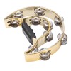 Double Row Hand Tambourine Metal Tambourine with Plating Bells Percussion