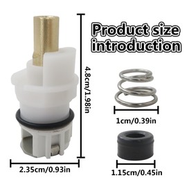 2 Pack RP25513 Faucet Stem Assembly Fit for Delta Two Handle Faucet Repair Kit with RP4993 Rubber Seat and Springs