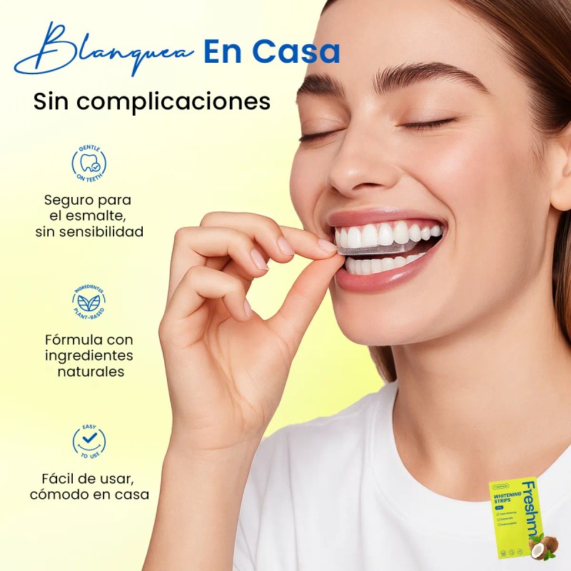 Freshmile Tiras Blanqueadoras Dentales Dientes Sensibles