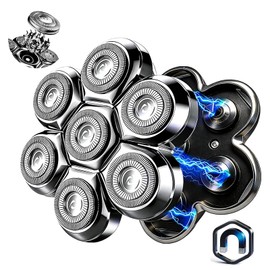 7 Head Magnetic Shaver Head Replacement For SHPAVVER/Wyklaus/Cyruzi Shaver