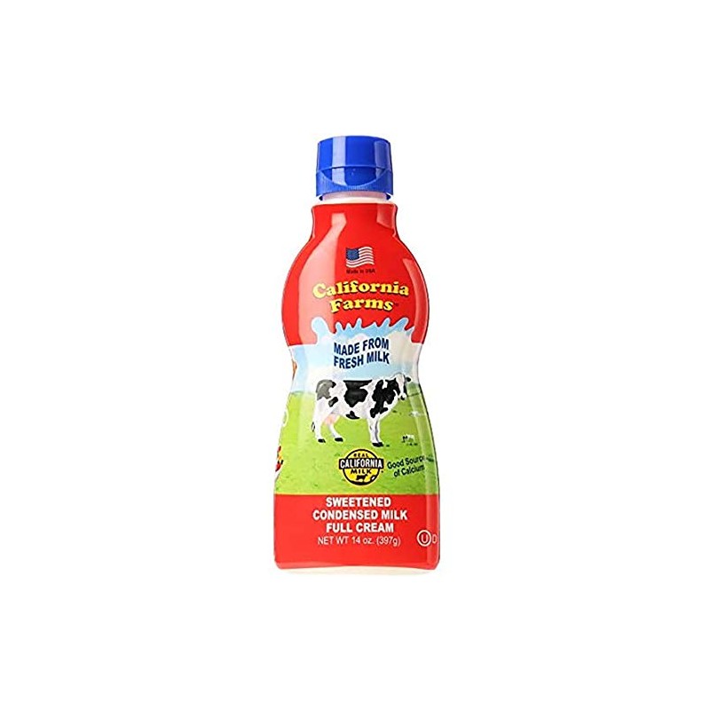 California Farms Sweetened Condensed Milk Full Cream, 14 Oz, Pack