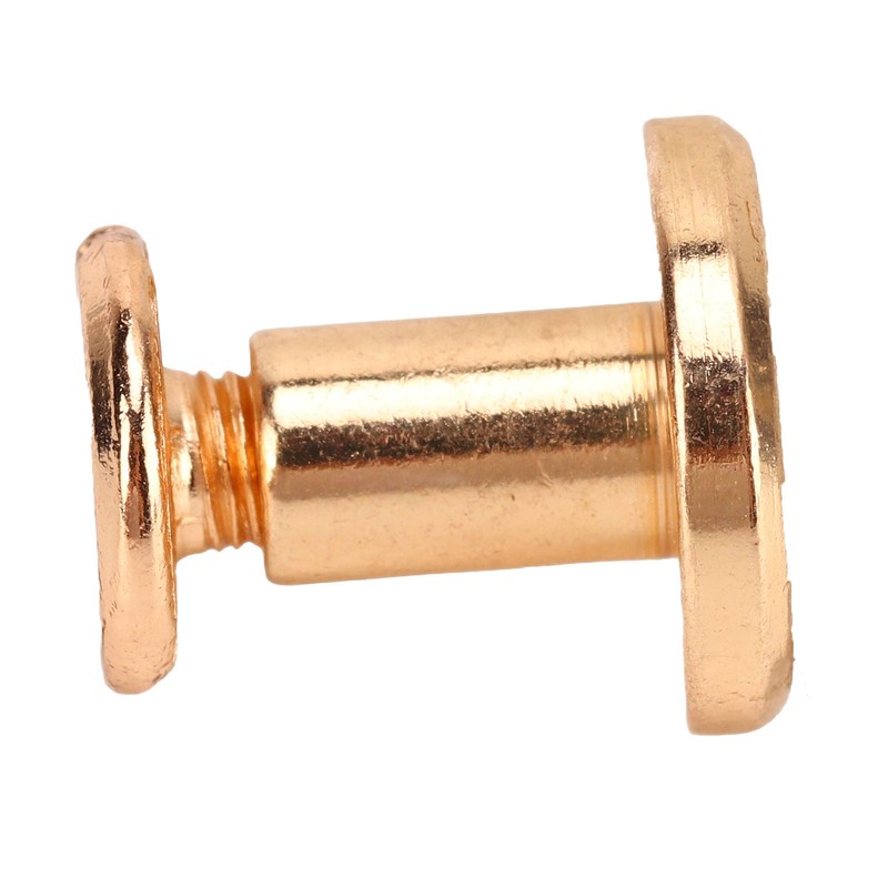 200 Set Chicago Screws Set 9.5x8mm Hard Thick Brass Uniform