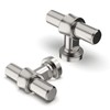 FURNIWARE 10 pcs Cabinet Knobs,Brushed Nickel Drawer Pulls Door Handles
