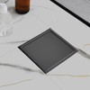 morefine Square Shower Floor Drain with Flange, Shower Drain 6