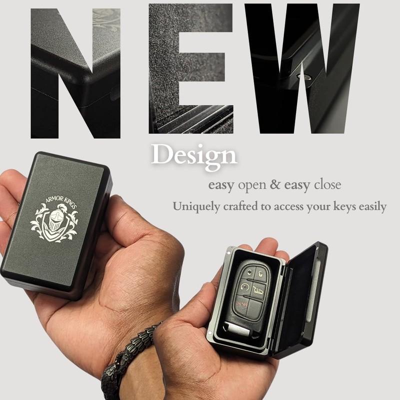 Armor Kings: TheArmor3 Black, Premium Faraday Box, Quick Open, RFID