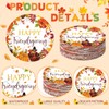 Funnymoom 60 Pcs 7 Inch Happy Friendsgiving Paper Plates Give
