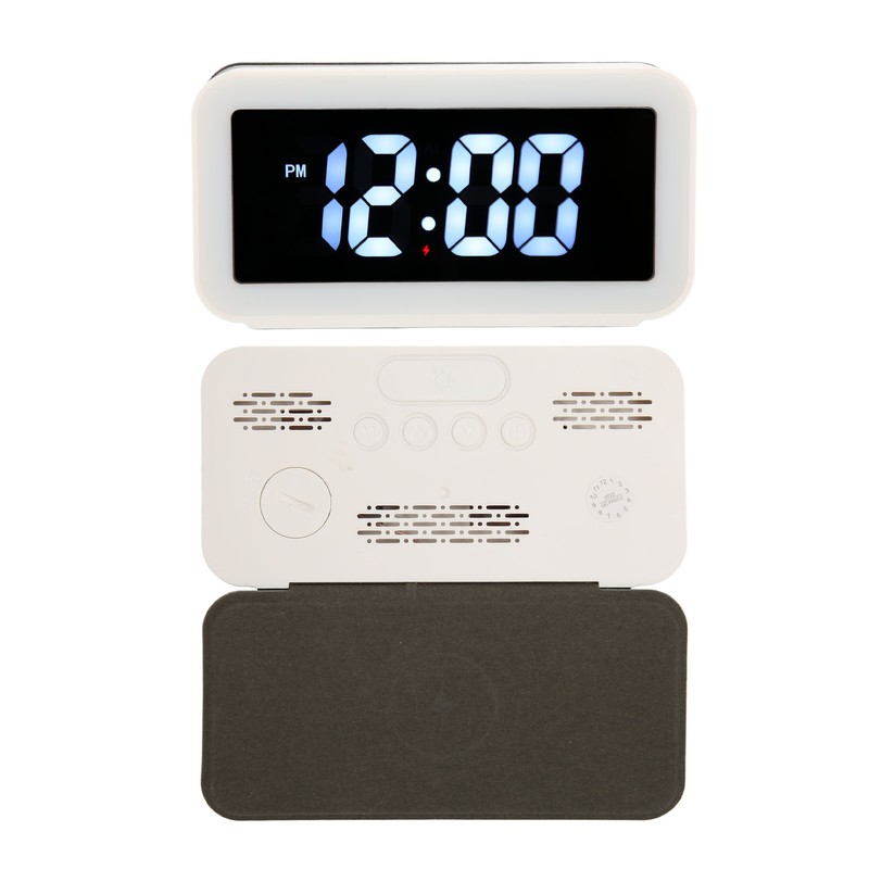 3 in 1 Alarm Clock with Wireless Charging and Night