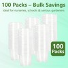 Clear Nursery Pots with Drainage 3.5 Inch: 100 Pack See