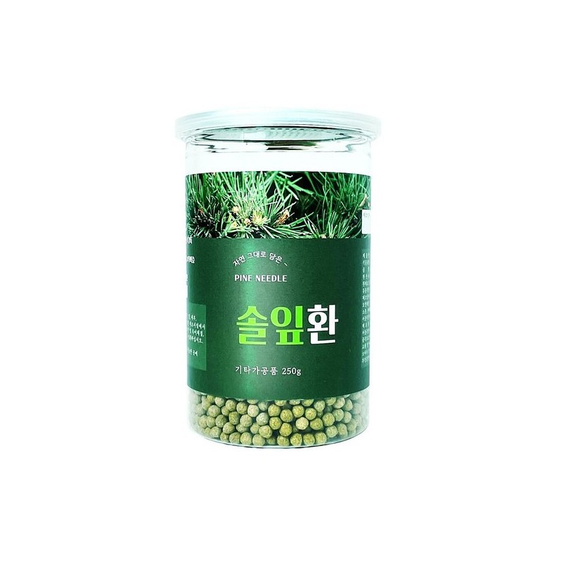 한방영양제 건강환 헬로우그린 국산 솔잎 환 250g 통 Herbal Nutritional
