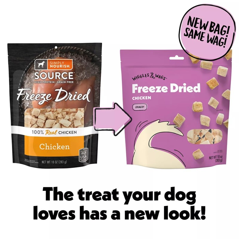 Wiggles & Wags Freed Dried Chicken Crunchy Treats