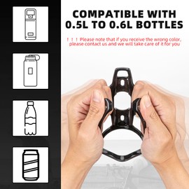 ROCKBROS Bike Water Bottle Holder Bike Bottle Cage Bicycle Bottle Cages Durable Ultra-Light with Screws Tool, Universal Bike Cup Holder Rack for MTB Road Bikes