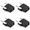 US to Europe Round Pin Travel AC Power Plug Adapter