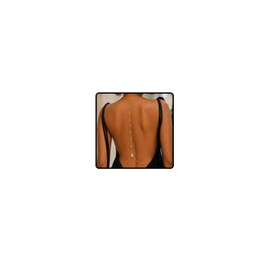 Gold Plated Body Chains for Women Adjustable Rhinestone Back Chain Necklace for Backless Dress Wedding Silver Belly Chain Waist Sexy Jewelry for Women Beach Vacation & Parties