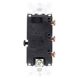 Baomain Triple Switch SW1506-2 15 Amp, 120/277 Volt, Single-Pole, AC Combination Switch, Commercial Grade, Grounded, White