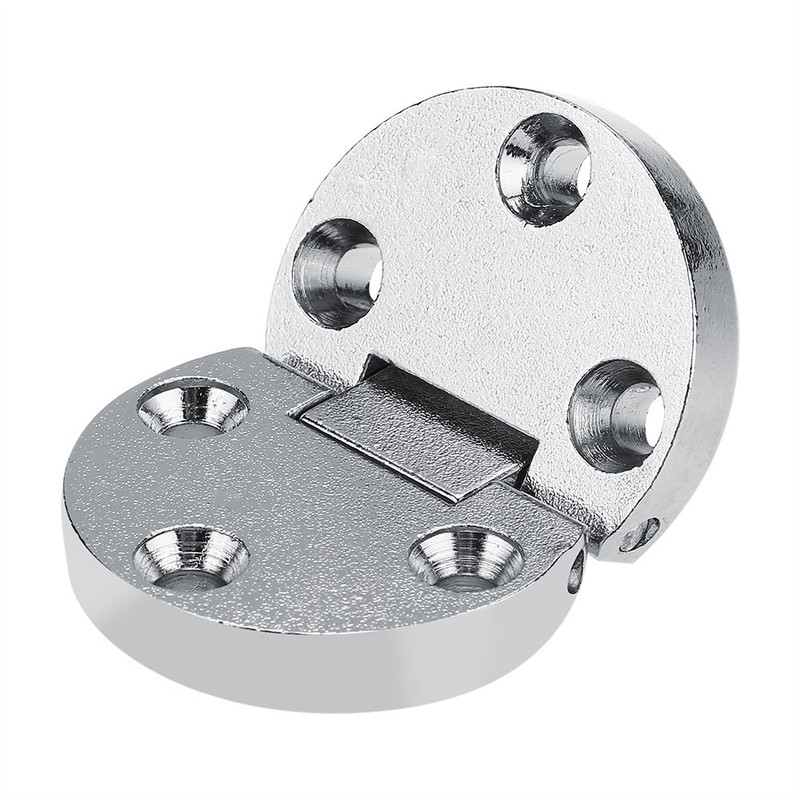 Folding Flip Top Hinge, 2Pcs Zinc Alloy Self-Supporting 180 Degree