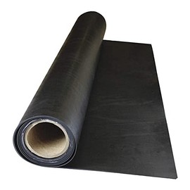 Rubber Sheet, Buna-N Rubber, Width 12 in, Rubber Length 12 in, Rubber Thickness 1/16 in, 70A